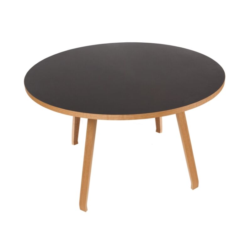 Bent Hansen Primum Spisebord Ø140 Sort/ Lakkert Eik