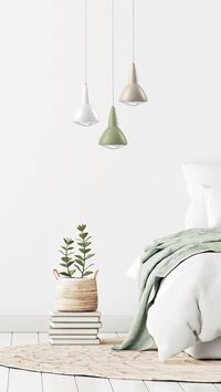 Grid Pendant Sunrise Gul