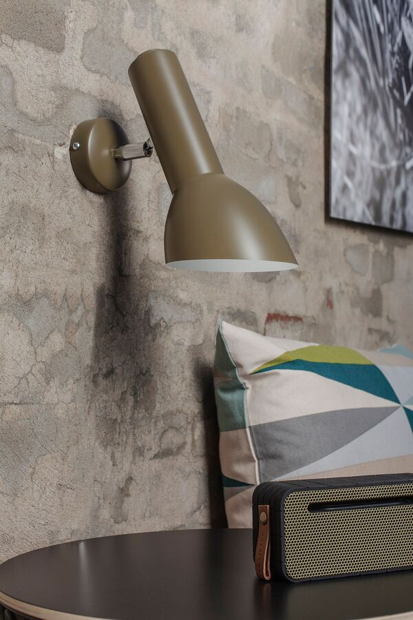 Oblique Wall Lamp Olive Green