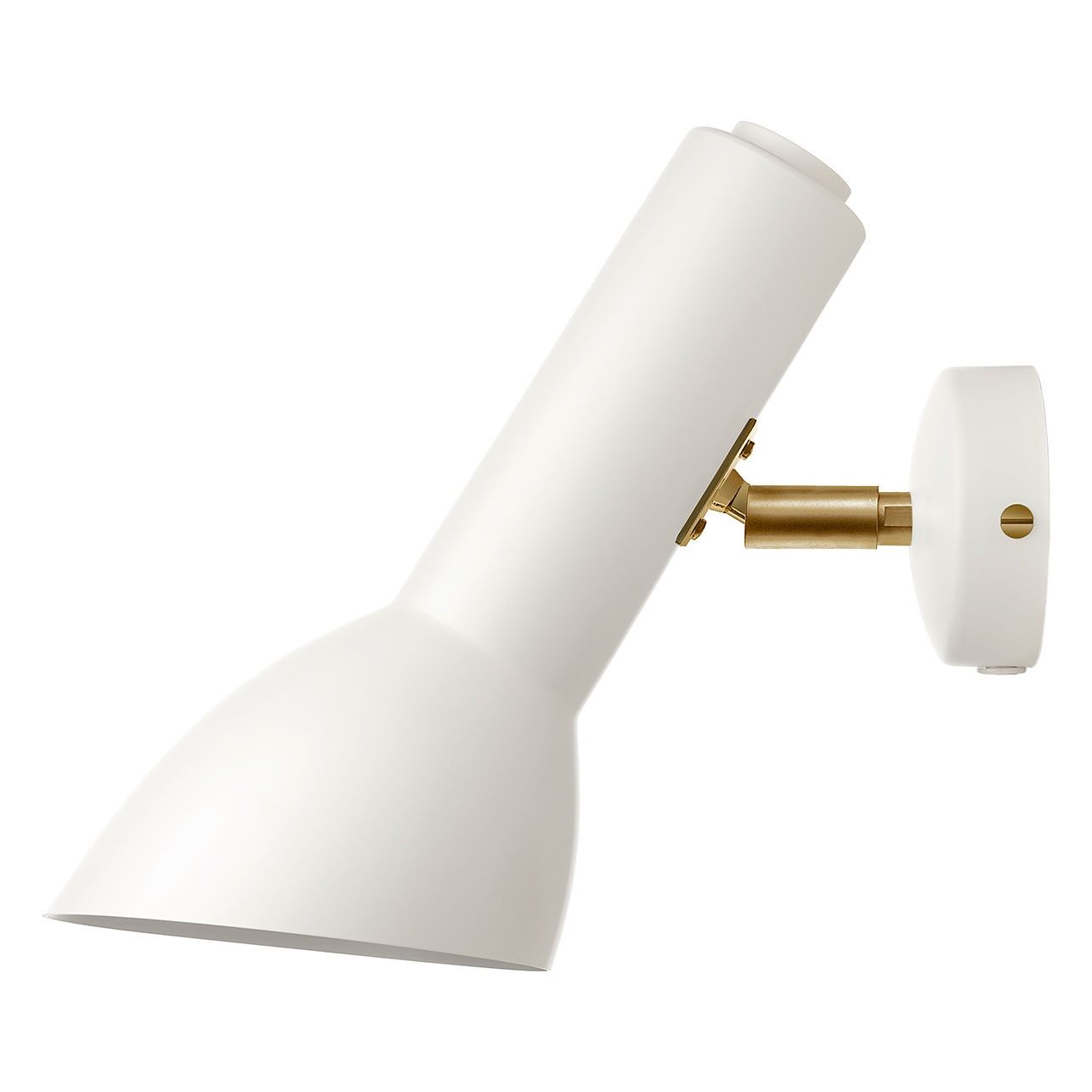 Oblique V&auml;gglampa Vit/ M&auml;ssing