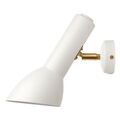 Wandlampe Weiß/ Messing