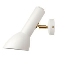 Wandlampe Weiß/ Messing