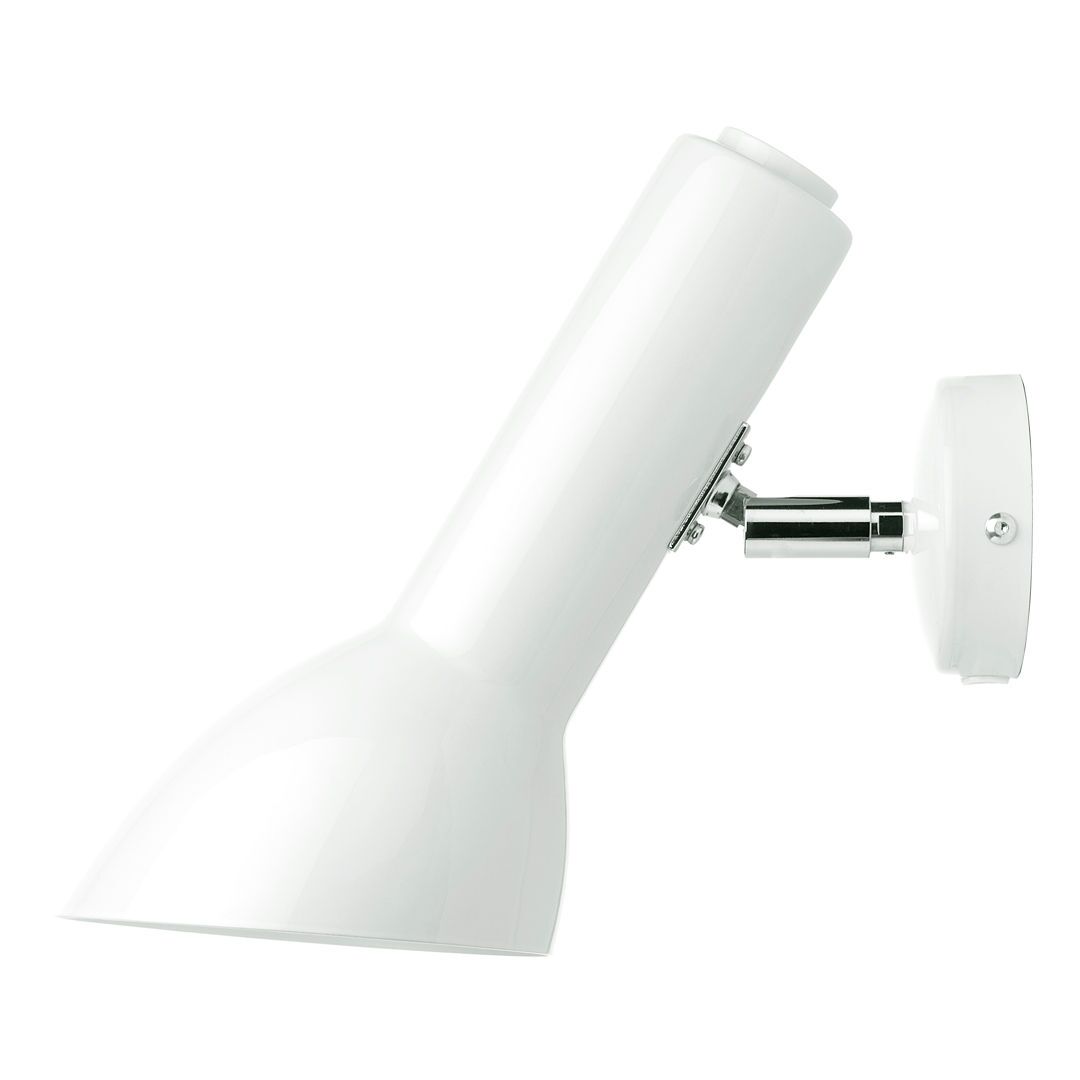 Oblique V&auml;gglampa Vit Blank