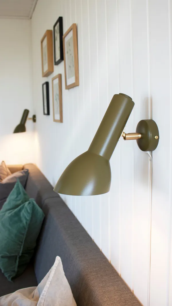 schuine Wandlamp Blanco Wit