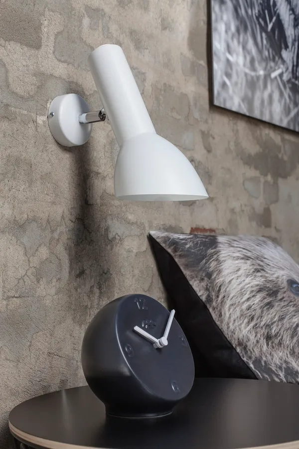 schuine Wandlamp Blanco Wit