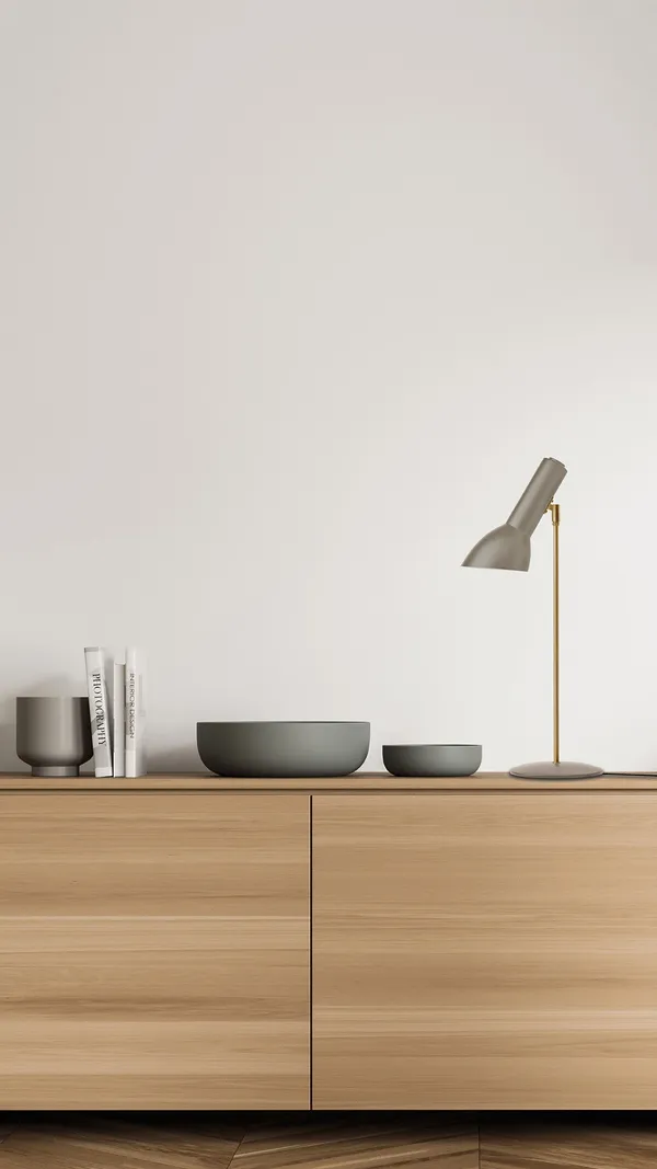Oblique Table Lamp White