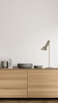 Oblique Table Lamp Black Blank