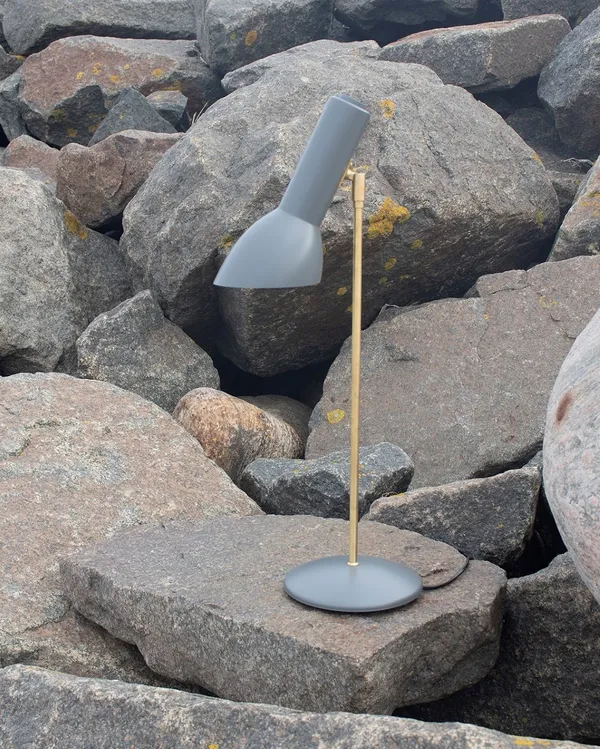 Oblique Table Lamp Flint Gray