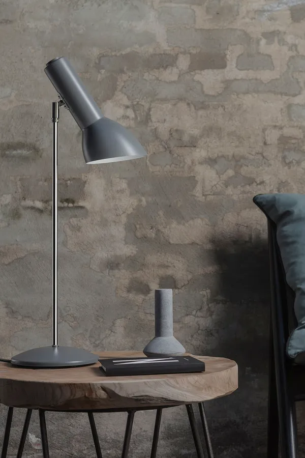 Oblique Table Lamp Brick Red