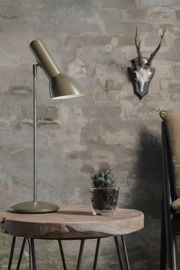 Oblique Table Lamp Brick Red