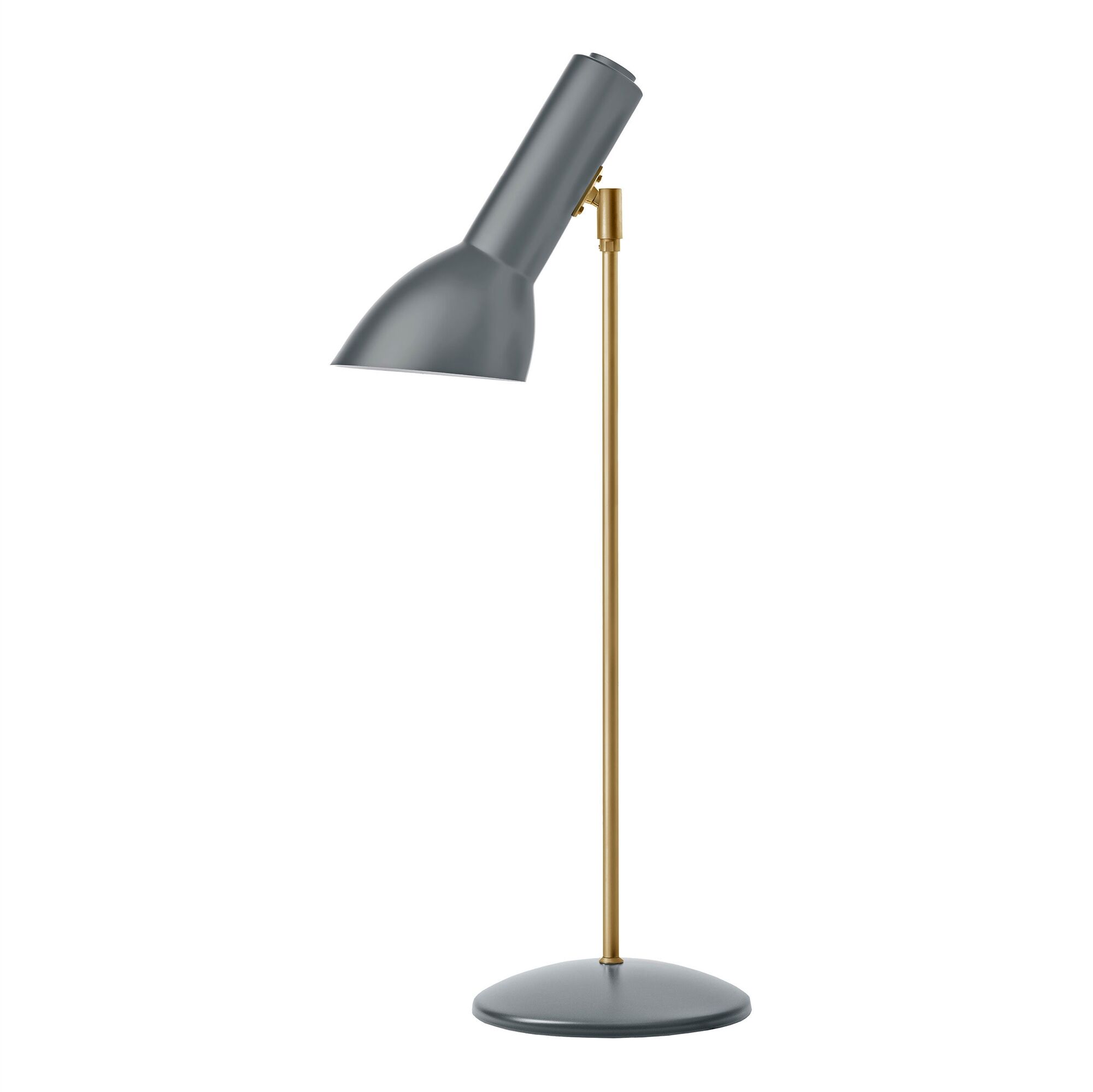 Oblique Bordslampa gr&aring;/ M&auml;ssing