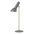 Oblique Tischlampe grau/ Messing