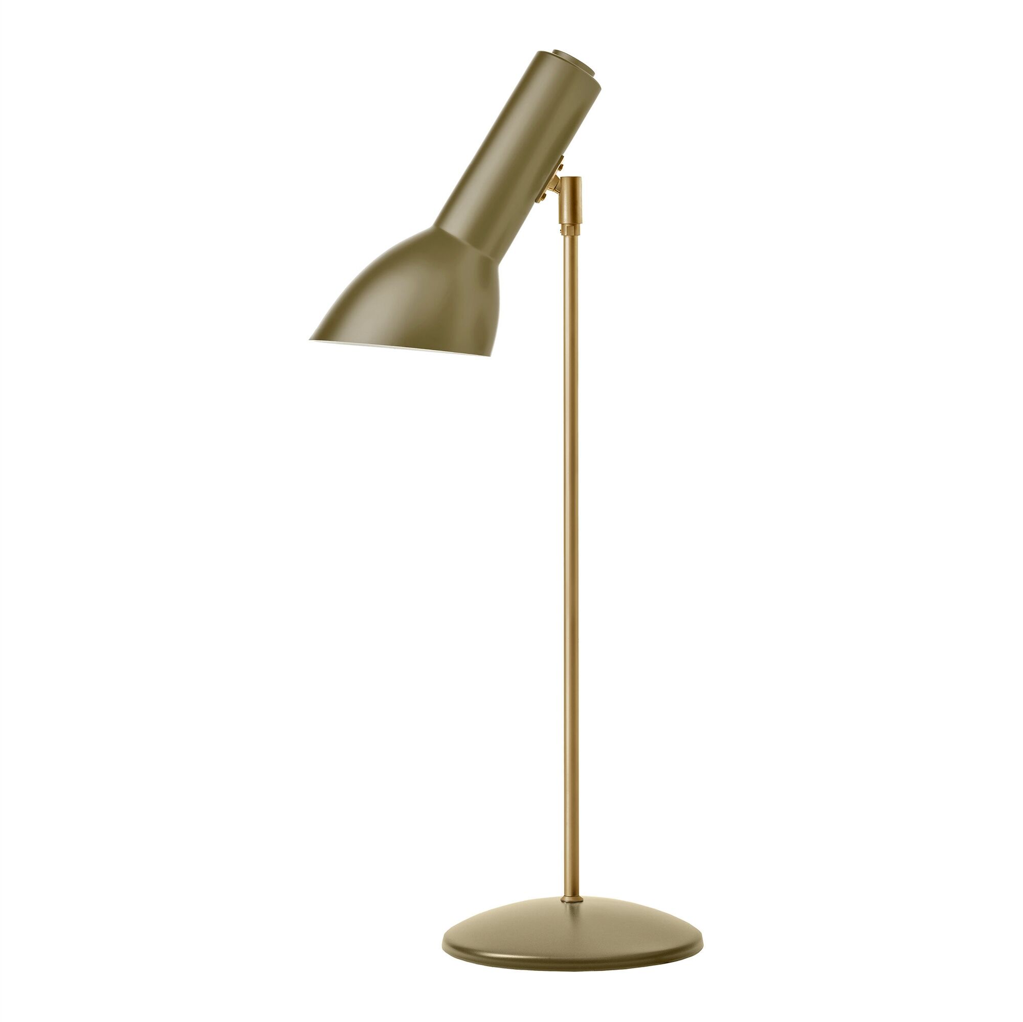 Oblique Bordslampa Olivgr&ouml;n/M&auml;ssing