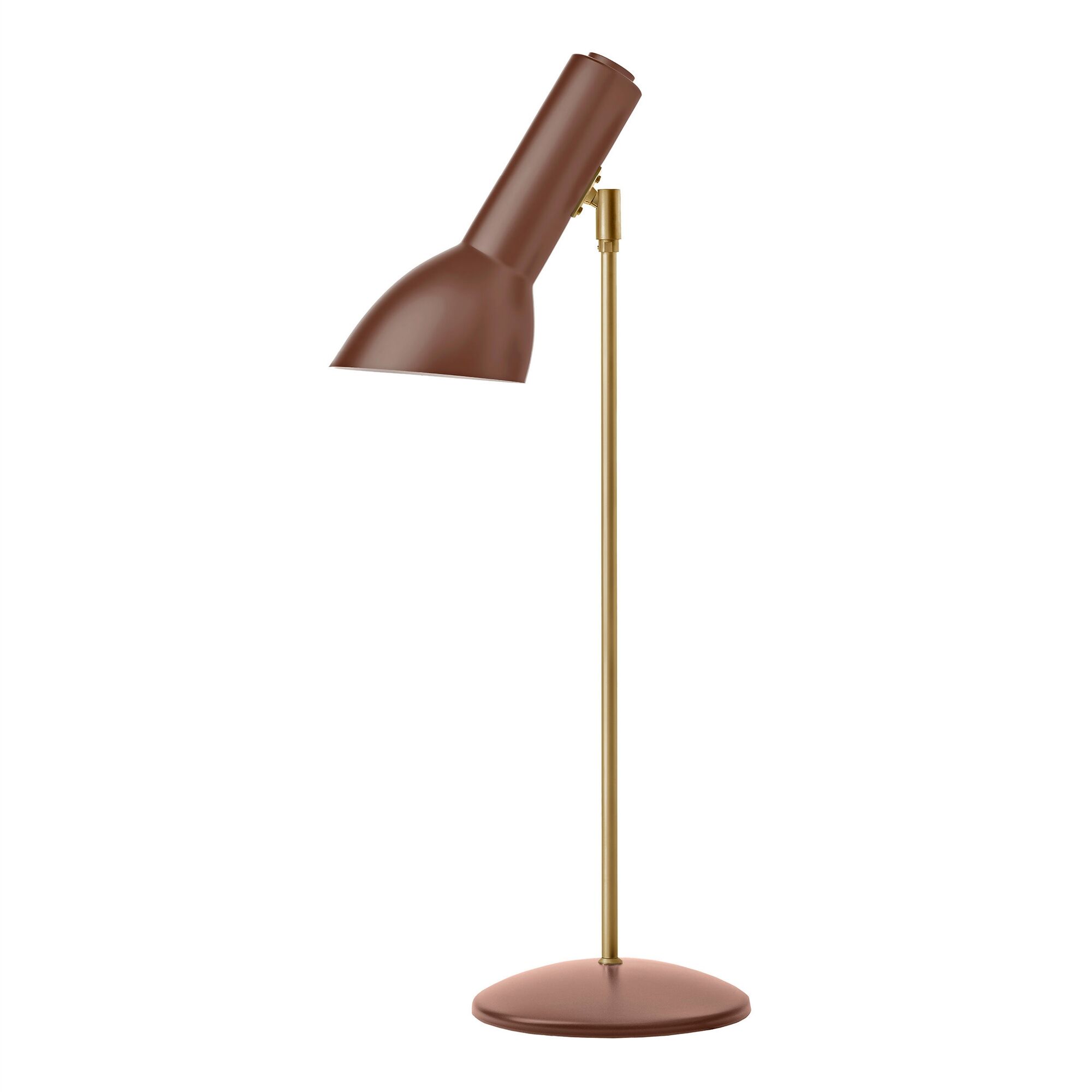 Oblique Bordslampa Tegelr&ouml;d/M&auml;ssing
