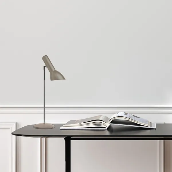 Oblique Table Lamp Brick Red/Brass