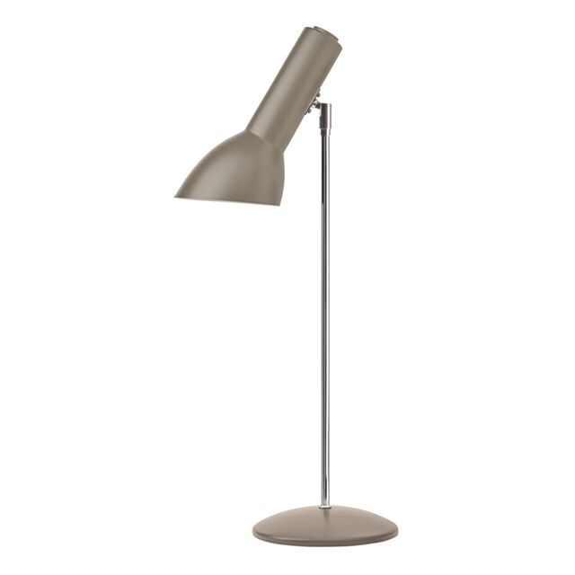 Oblique Bordslampa Krom/ Sandf&auml;rgad