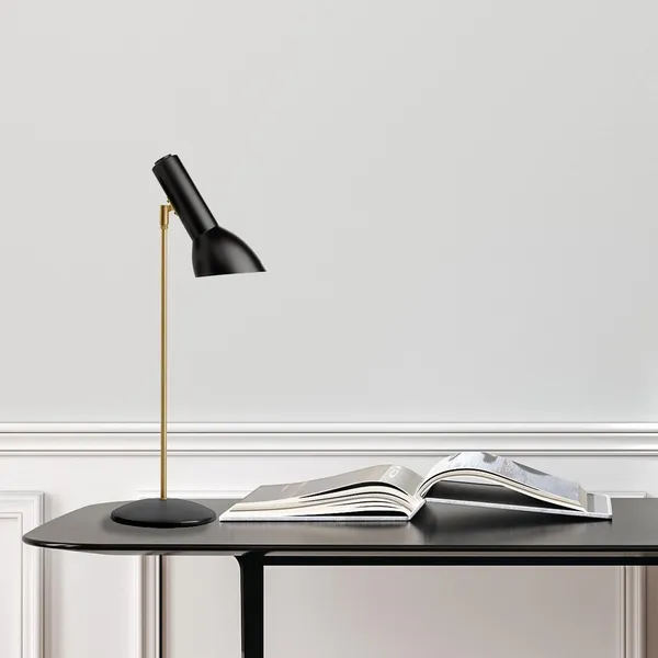 Oblique Table Lamp Chrome/ Sand