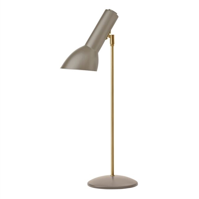 Oblique Bordslampa M&auml;ssing/ Sandf&auml;rgad