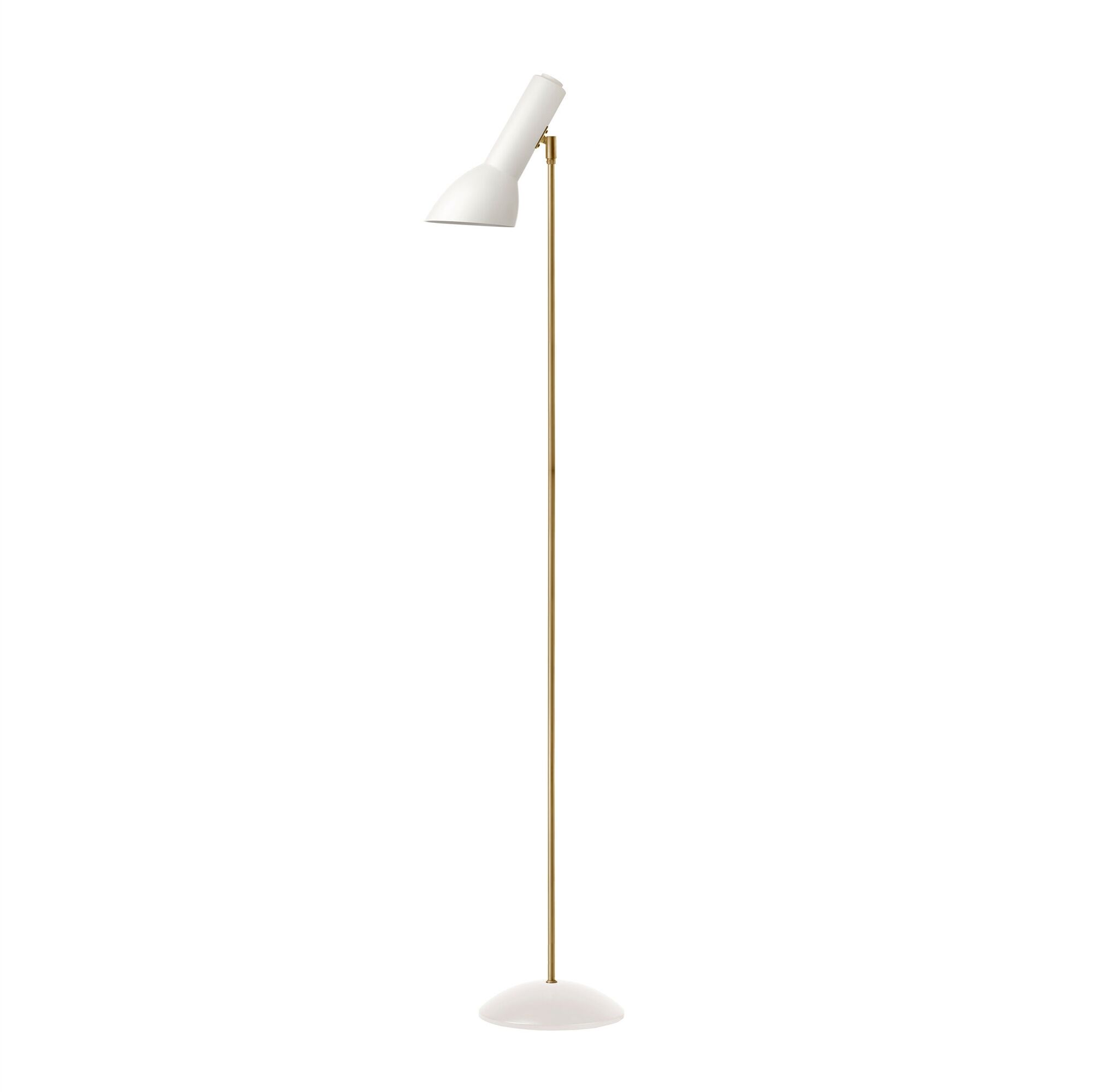 Oblique Golvlampa Vit/ M&auml;ssing