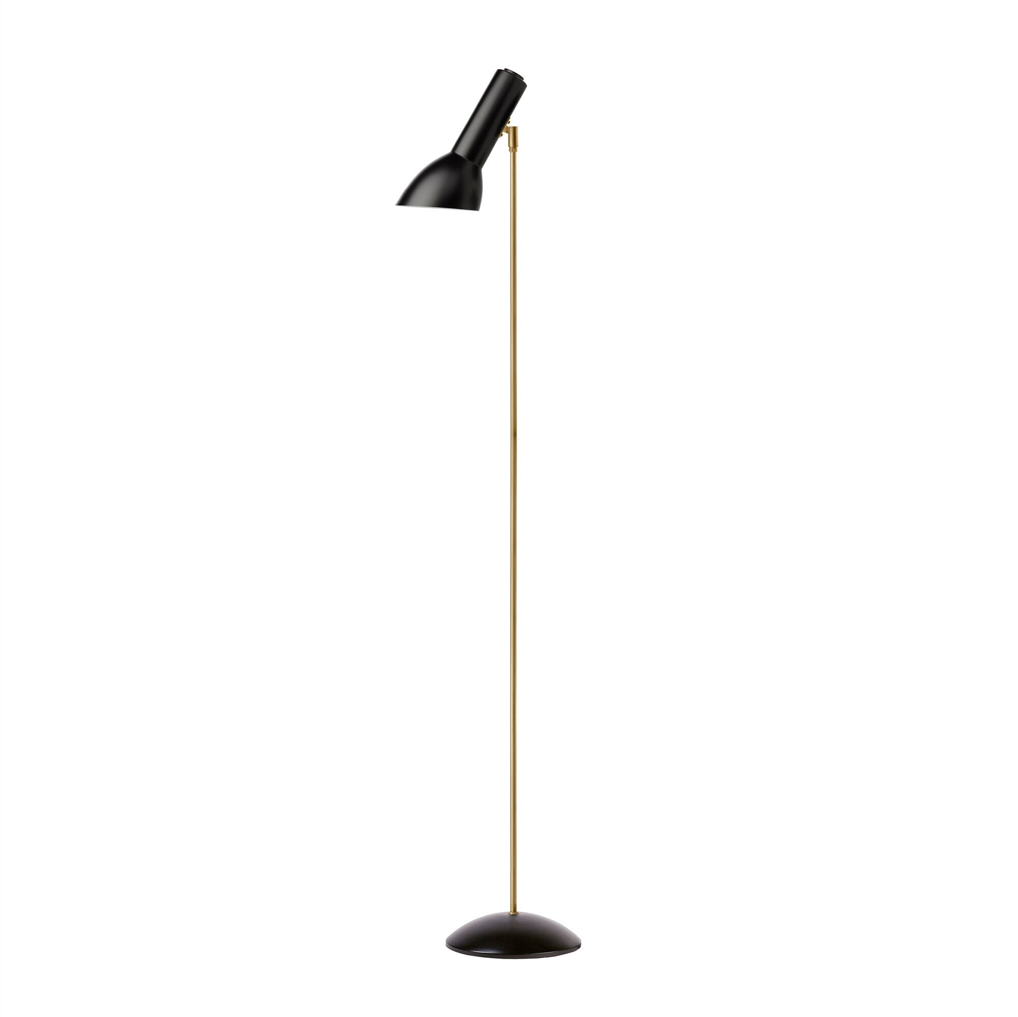 Oblique Golvlampa Svart/ M&auml;ssing