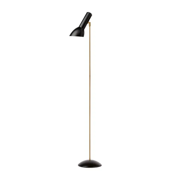 Oblique Floor Lamp Black/ Brass