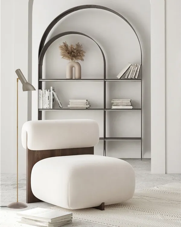 Oblique Floor Lamp Black/ Brass