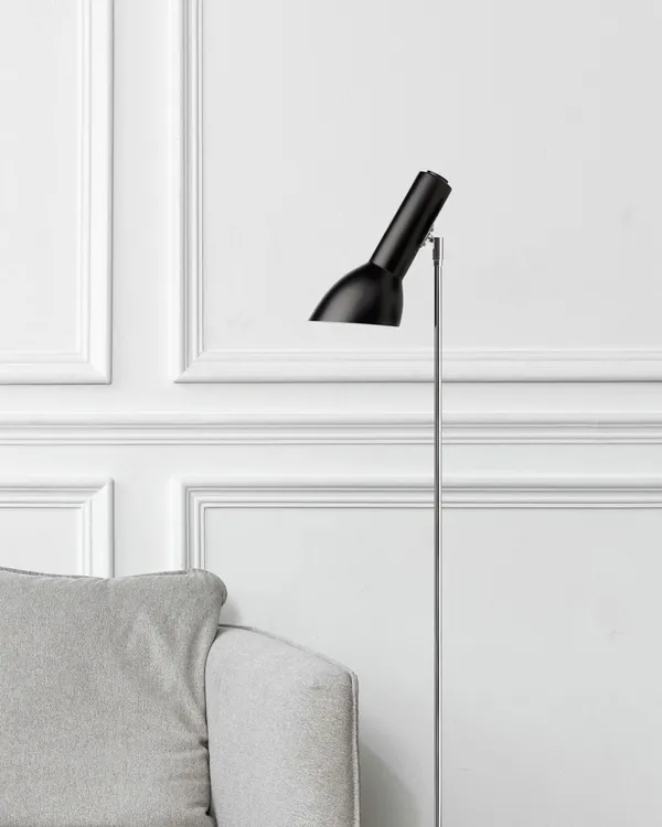 Oblique Floor Lamp Black/ Brass