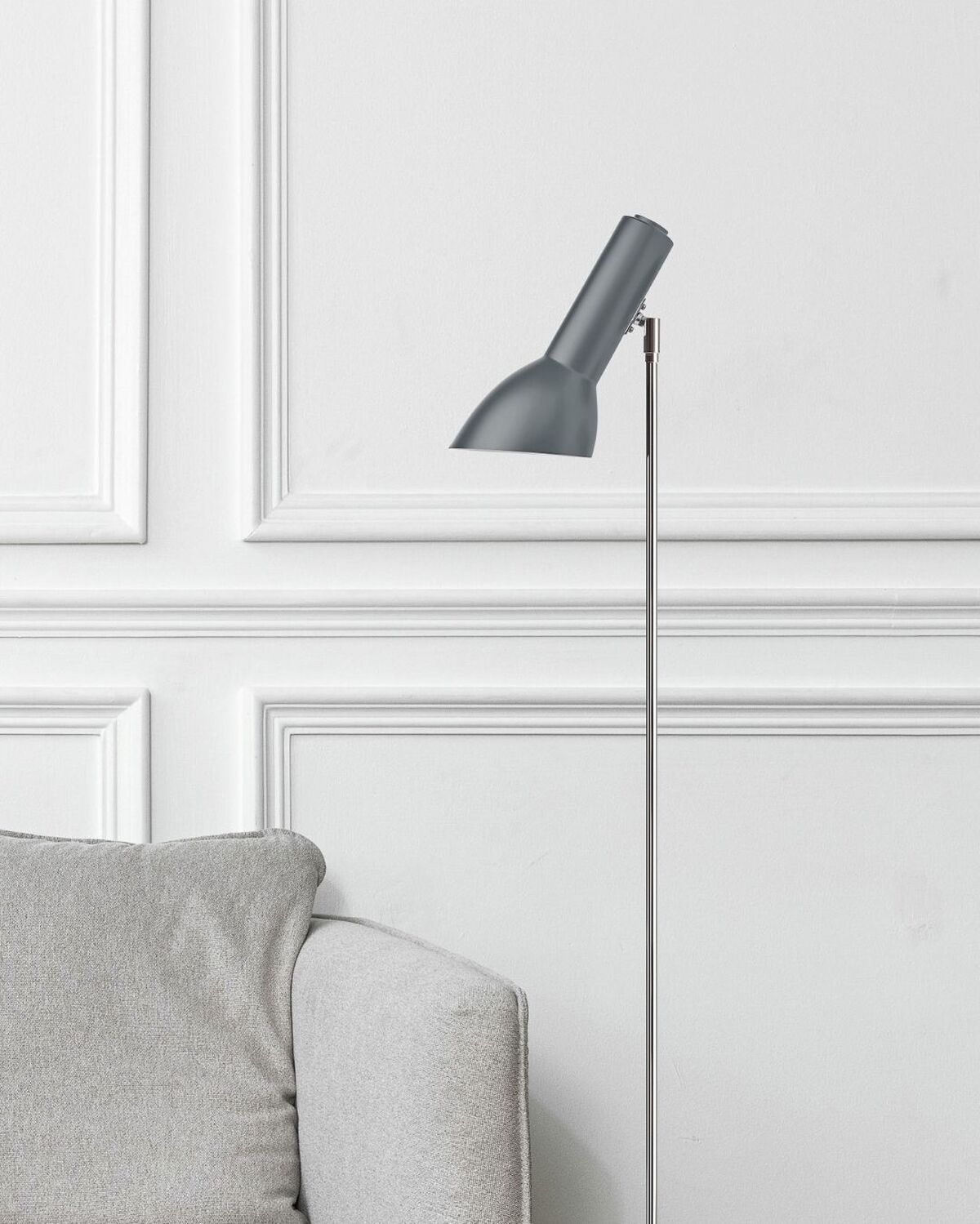 Oblique Floor Lamp Petrol/Brass