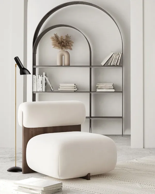 Oblique Floor Lamp Olive Green/Brass