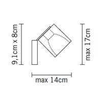 Ghiaccio Cube Classic Lampada Da Parete E Soffitto Trasparente