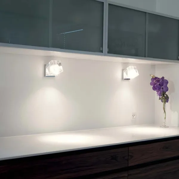 Ghiaccio Cube Classic Lampada Da Parete E Soffitto Trasparente