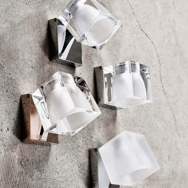Ghiaccio Cube Classic Lampada Da Parete E Soffitto Trasparente