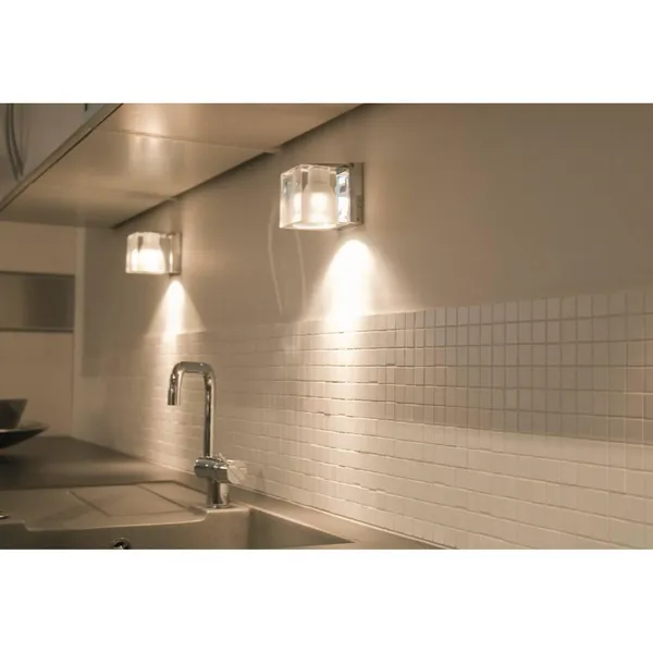 Ghiaccio Cube Classic Lampada Da Parete E Soffitto Trasparente