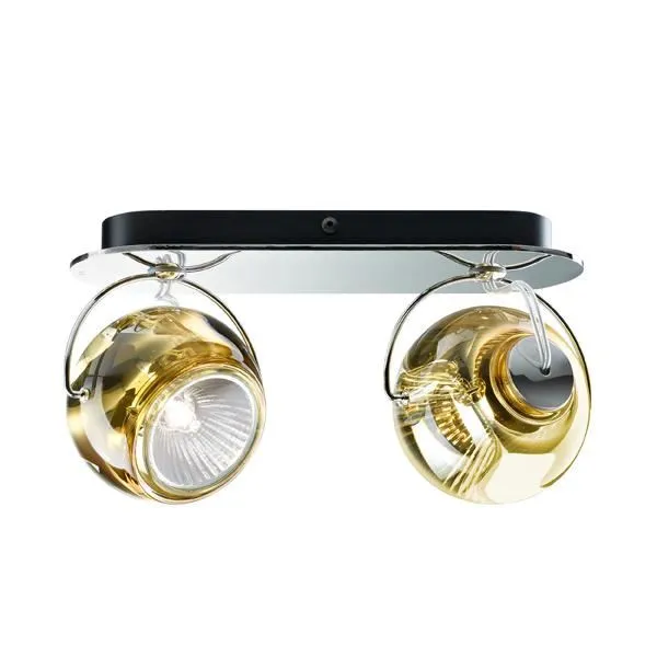 Beluga Wall & Ceiling Light Double Yellow