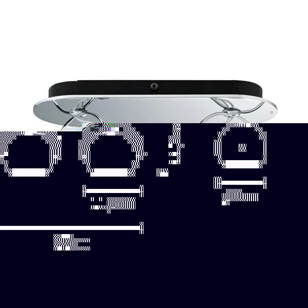 Beluga Wall & Ceiling Light Double White Opal
