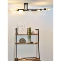 Lester Ceiling Light 8 Black
