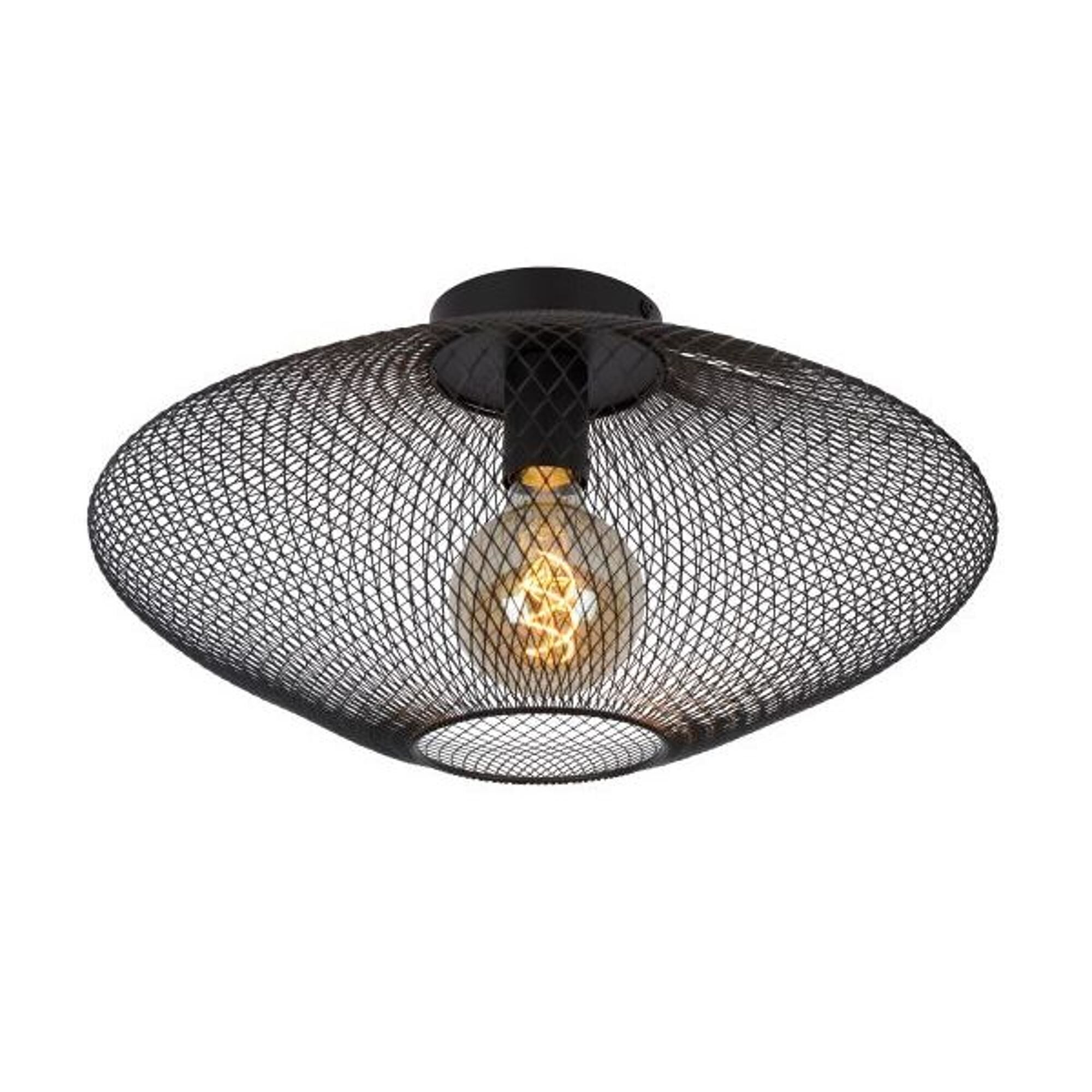 Mesh Loftlampe 45 Sort