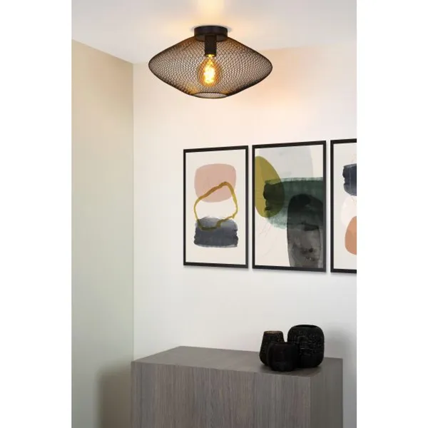 Mesh Taklampe Ø45 Sort