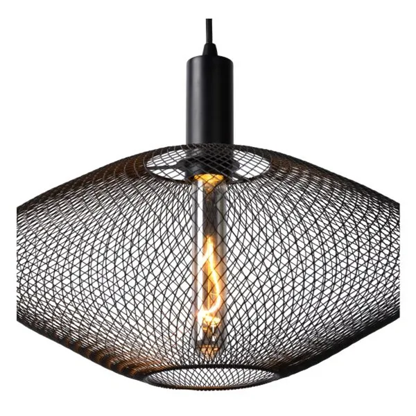 Mesh Taklampe Ø45 Sort Dimbar