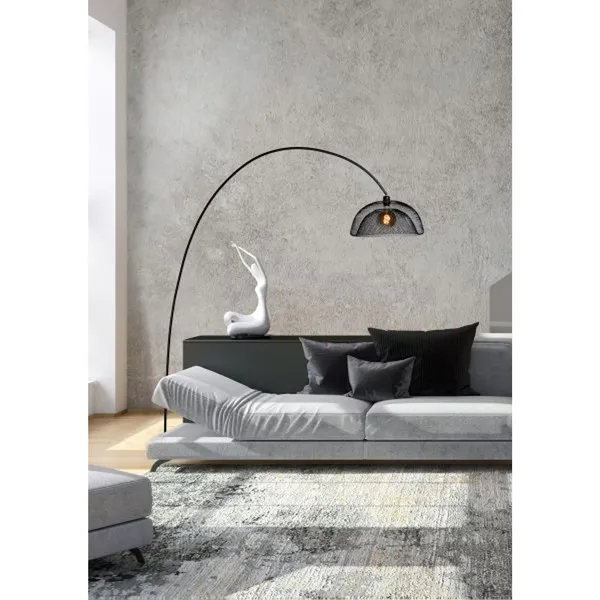 Mesh Gulvlampe Sort