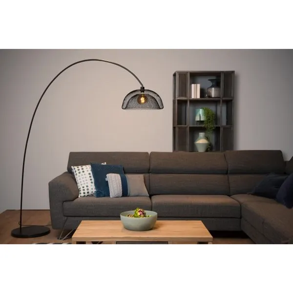Mesh Gulvlampe Sort