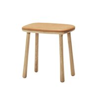 Cuba Footstool Oiled Oak/Sand Leather