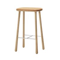 Cuba Barkruk 77 cm Geoliede eik/Zandkleurig Leer