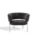Sheepskin Gray / Polished Steel Frame