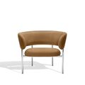 Dunes Cognac / Polished Steel Frame