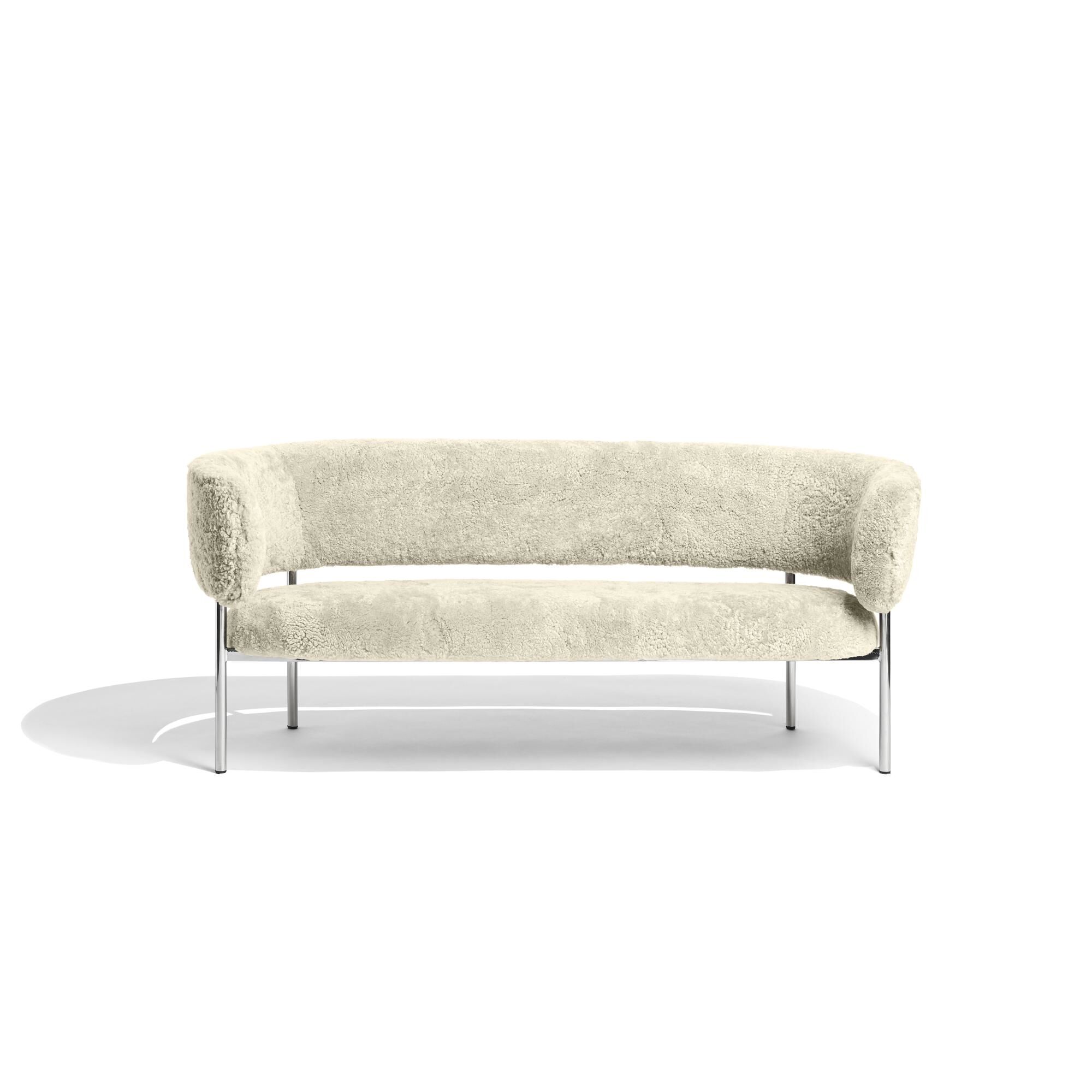 Font Sofa Sheepskin Oyster/Poleret Stl Stel