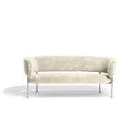 Font Sofa Saueull Oyster/Polert Stålunderstell