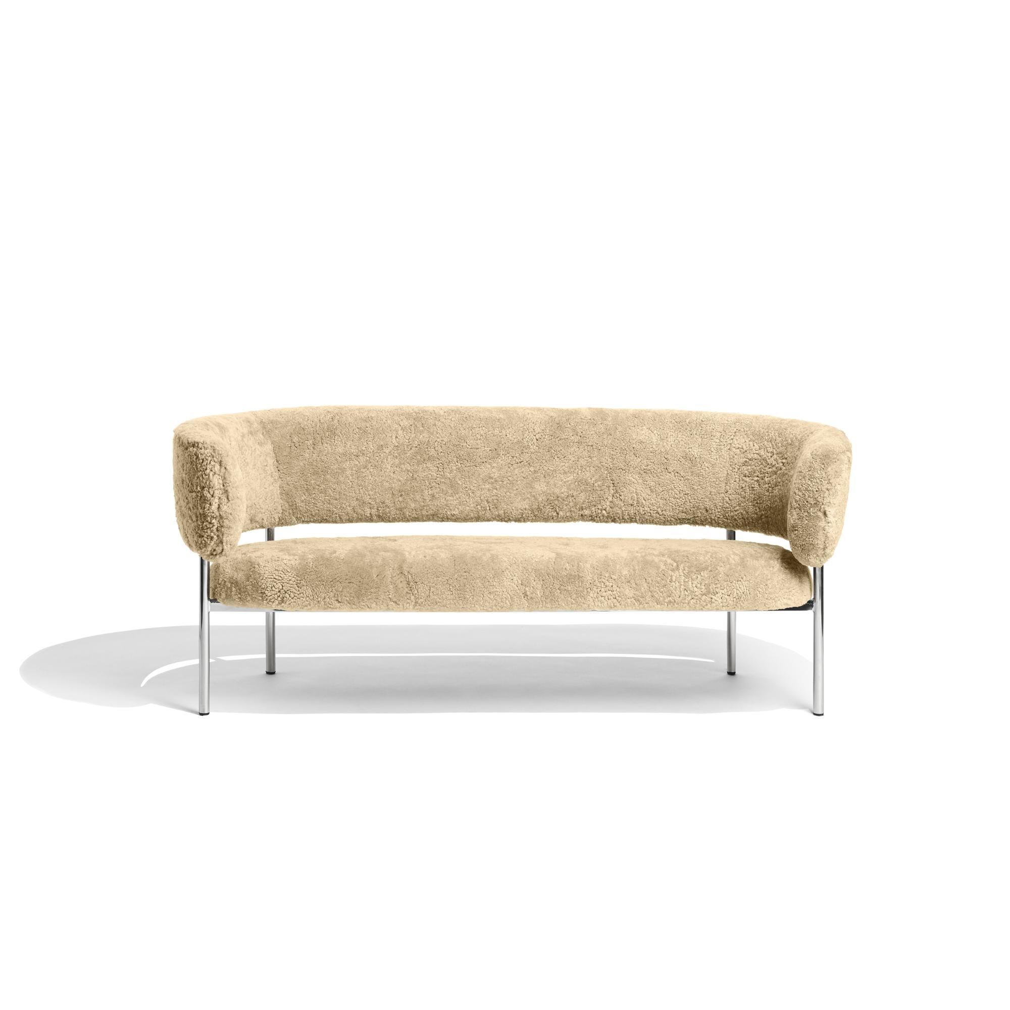 Font Sofa Sheepskin Honey/Poleret Stl Stel