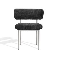 Sheepskin Gray / Polished Steel Frame
