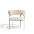 Sheepskin Oyster / Polished Steel Frame